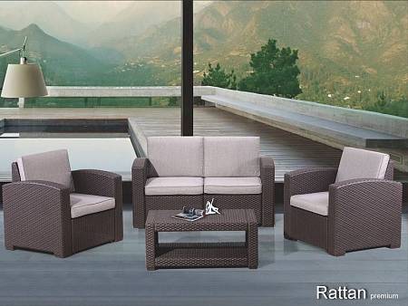 Комплект мебели RATTAN Premium 4, венге Комплект мебели RATTAN Premium 4, венге